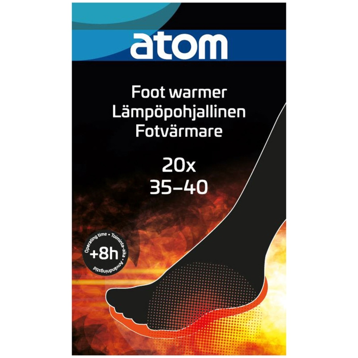 Atom Termisk innersula strl 35-40 20 st i gruppen SPORT, FRITID & HOBBY / Friluftsliv / Udendørs gadgets hos TP E-commerce Nordic AB (C66006)