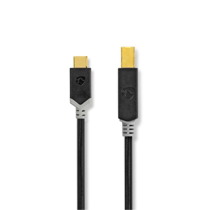 Nedis USB-kabel | USB 2.0 | USB-C™ Han | USB-B han | 15 W | 480 Mbps | Guldplateret | 2.00 m | Runde | PVC | Antracit | Box i gruppen COMPUTERTILBEHØR / Kabler og adaptere / USB / USB-C hos TP E-commerce Nordic AB (C66066)