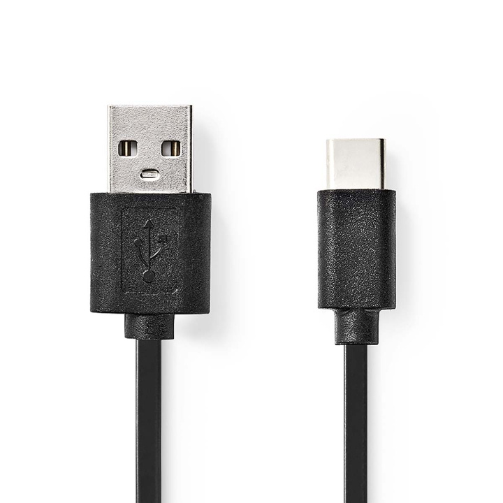 Nedis USB-kabel | USB 2.0 | USB-A Han | USB-C™ Han | 15 W | 480 Mbps | Nikkelplateret | 0.10 m | Runde | PVC | Sort | Blister i gruppen COMPUTERTILBEHØR / Kabler og adaptere / USB / USB-C hos TP E-commerce Nordic AB (C66085)