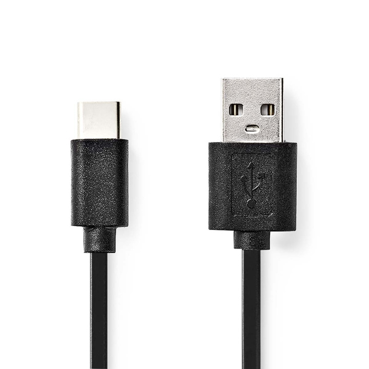 Nedis USB-kabel | USB 2.0 | USB-A Han | USB-C™ Han | 60 W | 480 Mbps | Nikkelplateret | 1.00 m | Runde | PVC | Sort | Box i gruppen COMPUTERTILBEHØR / Kabler og adaptere / USB / USB-C hos TP E-commerce Nordic AB (C66086)