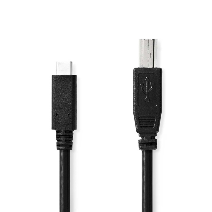 Nedis USB-kabel | USB 2.0 | USB-C™ Han | USB-B han | 480 Mbps | Nikkelplateret | 2.00 m | Runde | PVC | Sort | Box i gruppen COMPUTERTILBEHØR / Kabler og adaptere / USB / USB-C hos TP E-commerce Nordic AB (C66092)