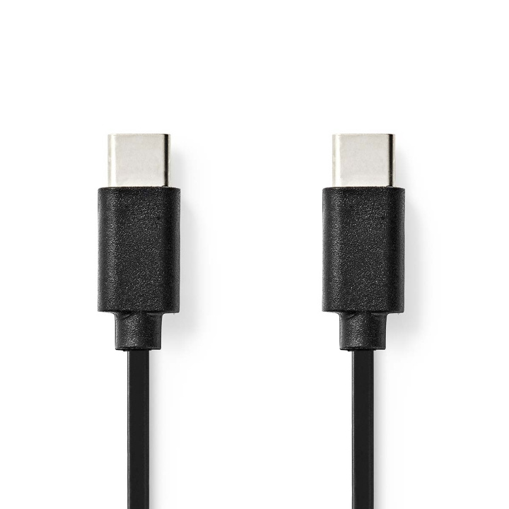 Nedis USB-kabel | USB 2.0 | USB-C™ Han | USB-C™ Han | 60 W | 480 Mbps | Nikkelplateret | 1.00 m | Runde | PVC | Sort | Box i gruppen COMPUTERTILBEHØR / Kabler og adaptere / USB / USB-C hos TP E-commerce Nordic AB (C66093)