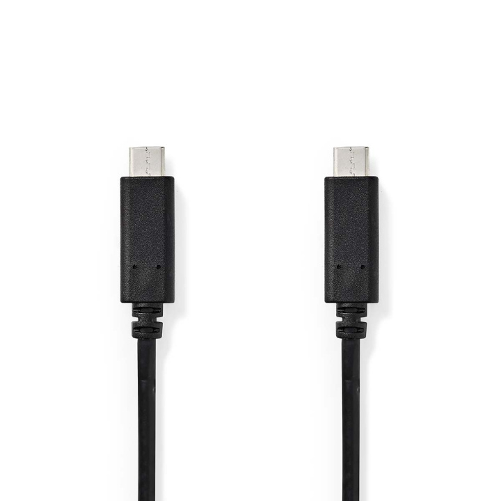 Nedis USB-kabel | USB 3.2 Gen 1 | USB-C™ Han | USB-C™ Han | 60 W | 4K@60Hz | 5 Gbps | Nikkelplateret | 1.00 m | Runde | PVC | Sort | Box i gruppen COMPUTERTILBEHØR / Kabler og adaptere / USB / USB-C hos TP E-commerce Nordic AB (C66105)