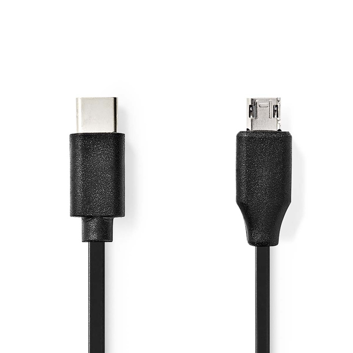 Nedis USB-kabel | USB 2.0 | USB-C™ Han | USB Micro-B han | 60 W | 480 Mbps | Nikkelplateret | 1.00 m | Runde | PVC | Sort | Label i gruppen COMPUTERTILBEHØR / Kabler og adaptere / USB / Micro-USB hos TP E-commerce Nordic AB (C66138)