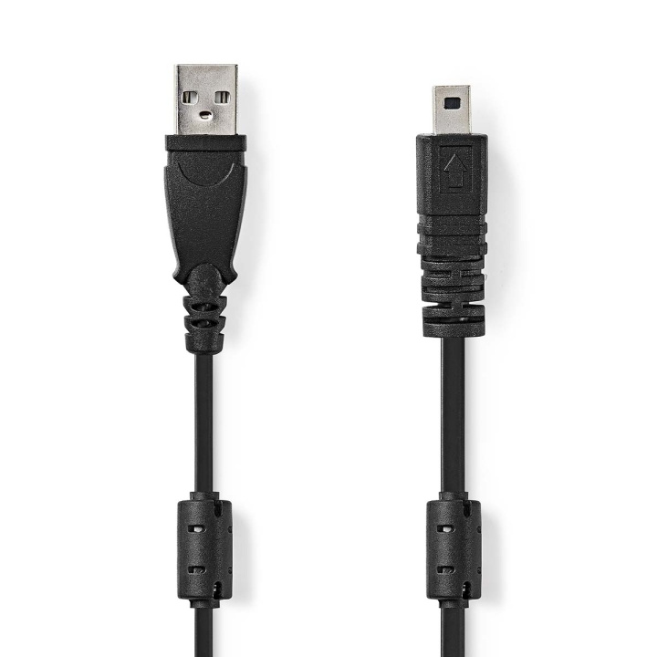 Nedis USB-kabel | USB 2.0 | USB-A Han | UC-E6 8-Pins Male | 480 Mbps | Nikkelplateret | 2.00 m | Runde | PVC | Sort | Label i gruppen COMPUTERTILBEHØR / Kabler og adaptere / USB / Mini-USB hos TP E-commerce Nordic AB (C66139)