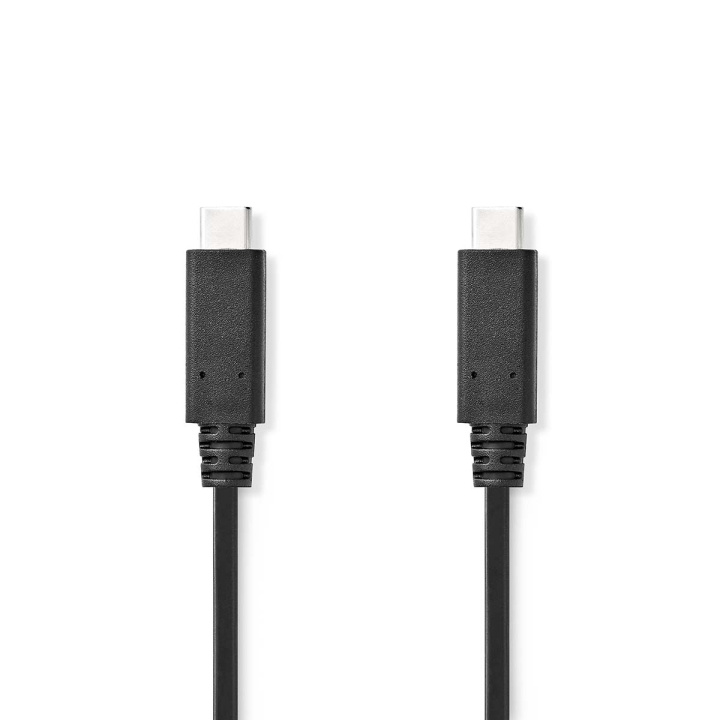 Nedis USB-kabel | USB 3.2 Gen 2 | USB-C™ Han | USB-C™ Han | 240 W | 8K@30Hz | 10 Gbps | Nikkelplateret | 1.00 m | Runde | PVC | Sort | Label i gruppen COMPUTERTILBEHØR / Kabler og adaptere / USB / USB-C hos TP E-commerce Nordic AB (C66149)