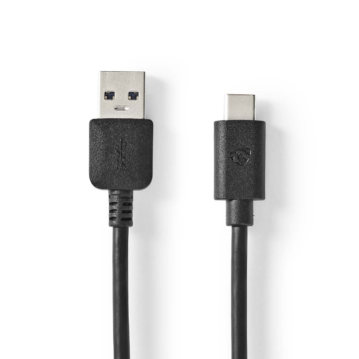 Nedis USB-kabel | USB 3.2 Gen 1 | USB-A Han | USB-C™ Han | 60 W | 5 Gbps | Nikkelplateret | 2.00 m | Runde | PVC | Sort | Box i gruppen COMPUTERTILBEHØR / Kabler og adaptere / USB / USB-C hos TP E-commerce Nordic AB (C66166)