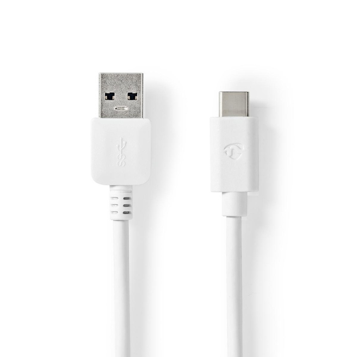 Nedis USB-kabel | USB 3.2 Gen 1 | USB-A Han | USB-C™ Han | 60 W | 5 Gbps | Nikkelplateret | 2.00 m | Runde | PVC | Hvid | Box i gruppen COMPUTERTILBEHØR / Kabler og adaptere / USB / USB-C hos TP E-commerce Nordic AB (C66168)