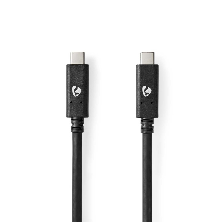 Nedis USB-kabel | USB 3.2 Gen 2 | USB-C™ Han | USB-C™ Han | 100 W | 4K@60Hz | 10 Gbps | Nikkelplateret | 1.00 m | Runde | PVC | Sort | Box i gruppen COMPUTERTILBEHØR / Kabler og adaptere / USB / USB-C hos TP E-commerce Nordic AB (C66171)