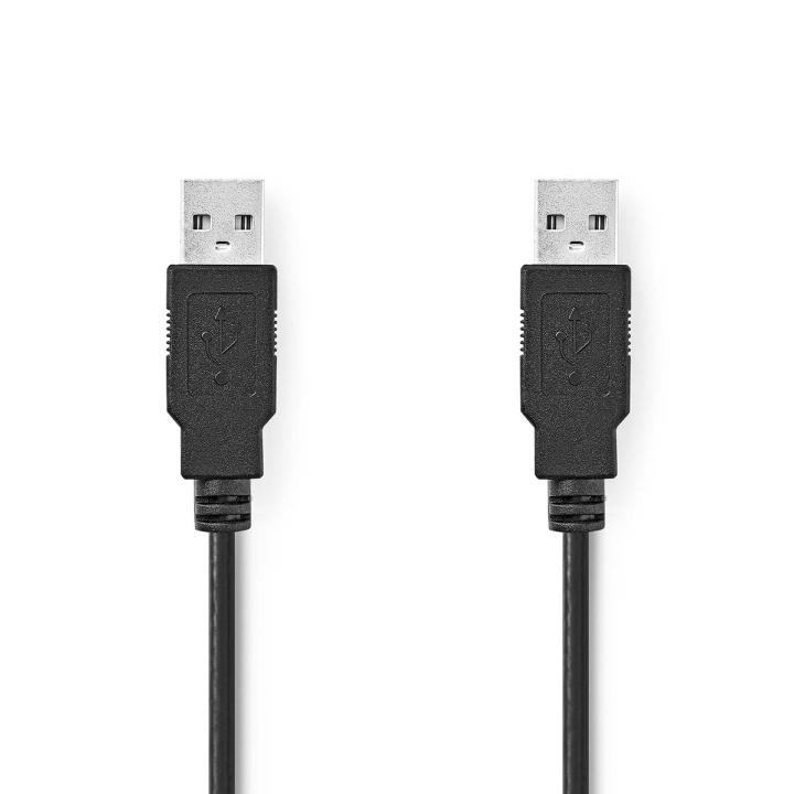 Nedis USB-kabel | USB 2.0 | USB-A Han | USB-A Han | 480 Mbps | Nikkelplateret | 2.00 m | Runde | PVC | Sort | Label i gruppen COMPUTERTILBEHØR / Kabler og adaptere / USB / USB-A / Kabler hos TP E-commerce Nordic AB (C66186)