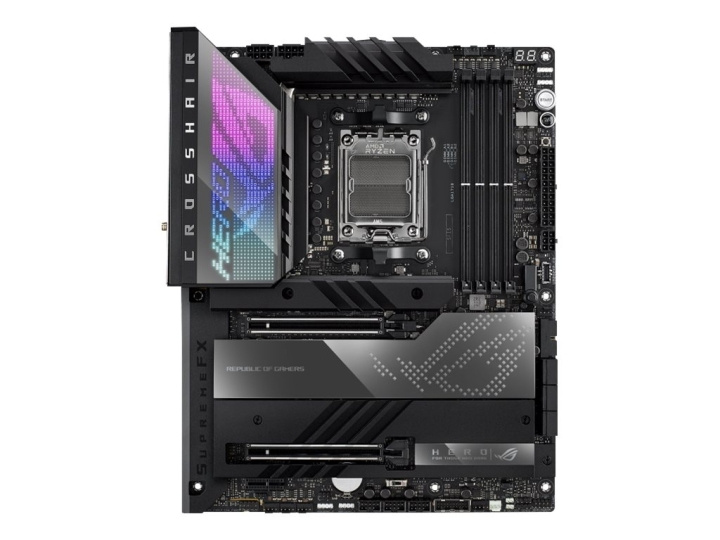 ASUS ROG CROSSHAIR X670E HERO ATX AM5 AMD X670 i gruppen COMPUTERTILBEHØR / Computerkomponenter / Bundkort hos TP E-commerce Nordic AB (C66329)