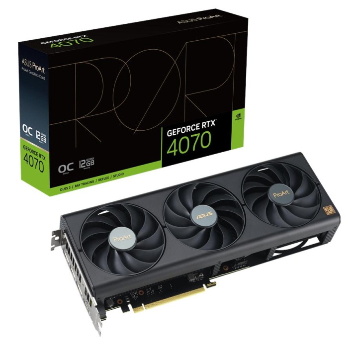 ASUS ProArt GeForce RTX 4070 Ti 12GB 12GB OC Edition i gruppen COMPUTERTILBEHØR / Computerkomponenter / Grafikkort hos TP E-commerce Nordic AB (C66476)