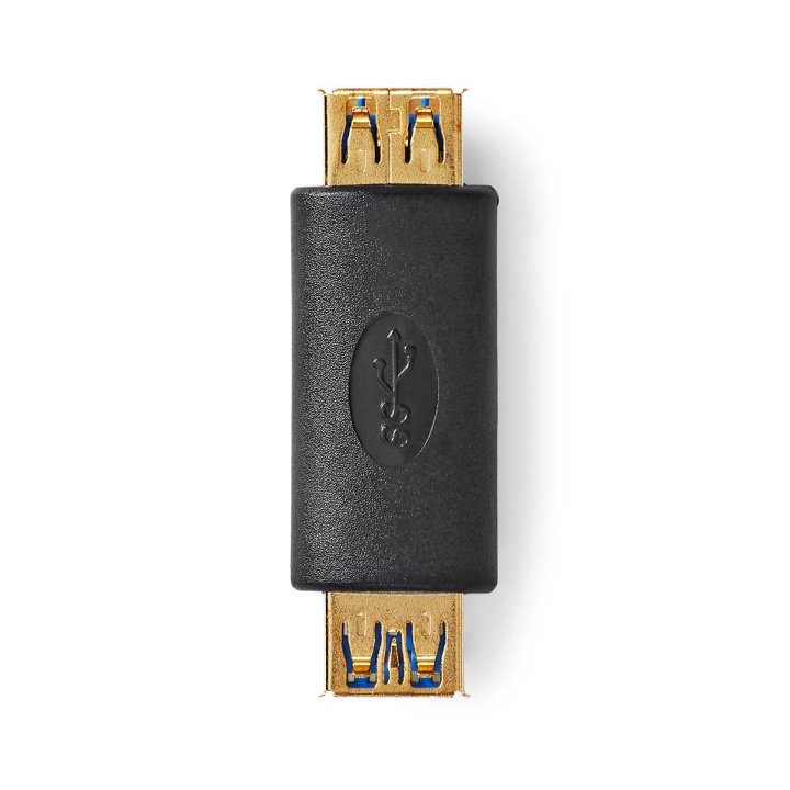 Nedis USB-A Adapter | USB 3.2 Gen 1 | USB-A Hun | USB-A Hun | 5 Gbps | Runde | Guldplateret | Antracit | Box i gruppen COMPUTERTILBEHØR / Kabler og adaptere / USB / USB-A / Adaptere hos TP E-commerce Nordic AB (C66633)