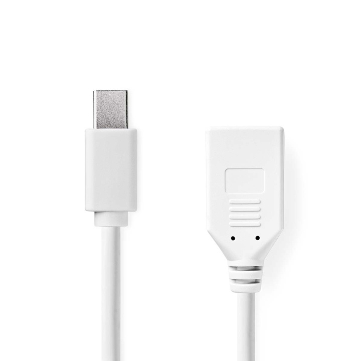 Nedis Mini DisplayPort kabel | DisplayPort 1.2 | Mini DisplayPort han | DisplayPort Hun | 21.6 Gbps | Nikkelplateret | 0.20 m | Runde | PVC | Hvid | Box i gruppen COMPUTERTILBEHØR / Kabler og adaptere / DisplayPort / Kabler hos TP E-commerce Nordic AB (C66644)