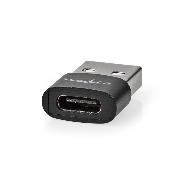 Nedis USB-A Adapter | USB 2.0 | USB-A Han | USB-C™ Hun | 480 Mbps | Runde | Nikkelplateret | Sort | Box i gruppen COMPUTERTILBEHØR / Kabler og adaptere / USB / USB-A / Adaptere hos TP E-commerce Nordic AB (C66648)