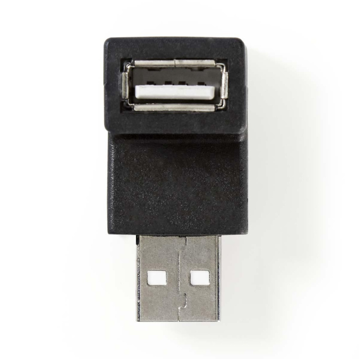 Nedis USB-A Adapter | USB 2.0 | USB-A Han | USB-A Hun | 480 Mbps | Runde | Nikkelplateret | PVC | Sort | Box i gruppen COMPUTERTILBEHØR / Kabler og adaptere / USB / USB-A / Adaptere hos TP E-commerce Nordic AB (C66650)