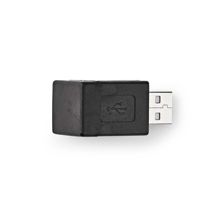 Nedis USB-A Adapter | USB 2.0 | USB-A Han | USB-A Hun | 480 Mbps | Runde | Nikkelplateret | PVC | Sort | Box i gruppen HJEMMEELEKTRONIK / Lagringsmedier / Hukommelseskort / Adaptere hos TP E-commerce Nordic AB (C66651)