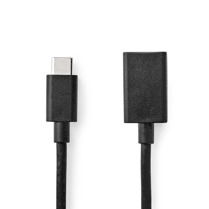 Nedis USB-C™ Adapter | USB 3.2 Gen 1 | USB-C™ Han | USB-A Hun | 5 Gbps | 0.15 m | Runde | Nikkelplateret | PVC | Sort | Box i gruppen COMPUTERTILBEHØR / Kabler og adaptere / USB / USB-C hos TP E-commerce Nordic AB (C66653)