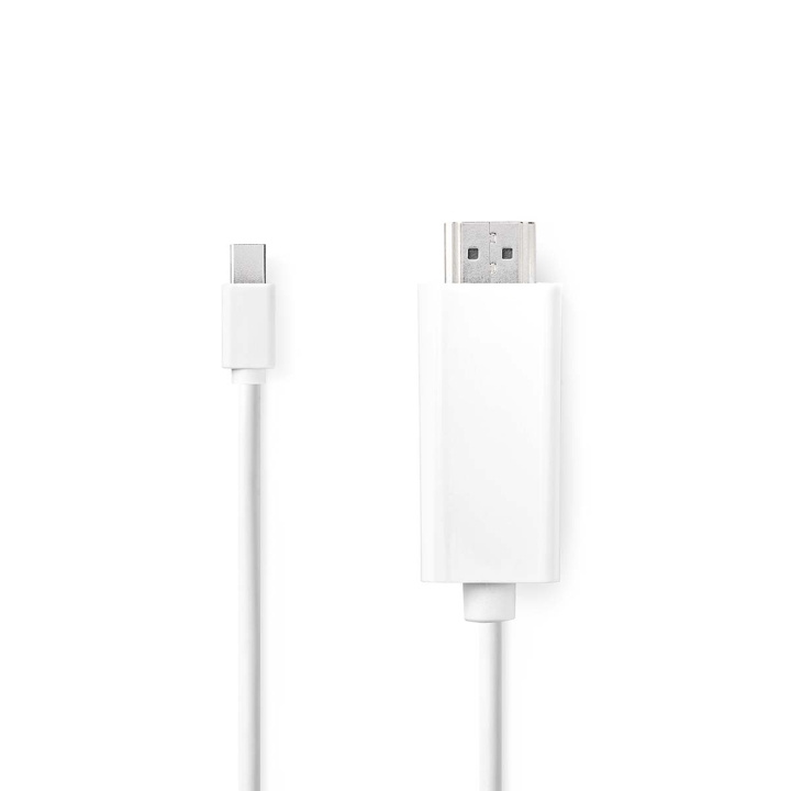 Nedis Mini DisplayPort kabel | DisplayPort 1.2 | Mini DisplayPort han | HDMI™ Stik | 21.6 Gbps | Nikkelplateret | 2.00 m | Runde | PVC | Hvid | Label i gruppen COMPUTERTILBEHØR / Kabler og adaptere / DisplayPort / Kabler hos TP E-commerce Nordic AB (C66665)