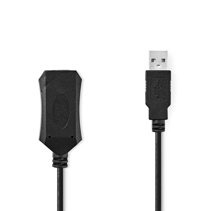 Nedis Aktiv USB-kabel | USB 2.0 | USB-A Han | USB-A Hun | 480 Mbps | 10.0 m | Runde | Nikkelplateret | PVC | Kobber | Label i gruppen COMPUTERTILBEHØR / Kabler og adaptere / USB / USB-A / Kabler hos TP E-commerce Nordic AB (C66667)