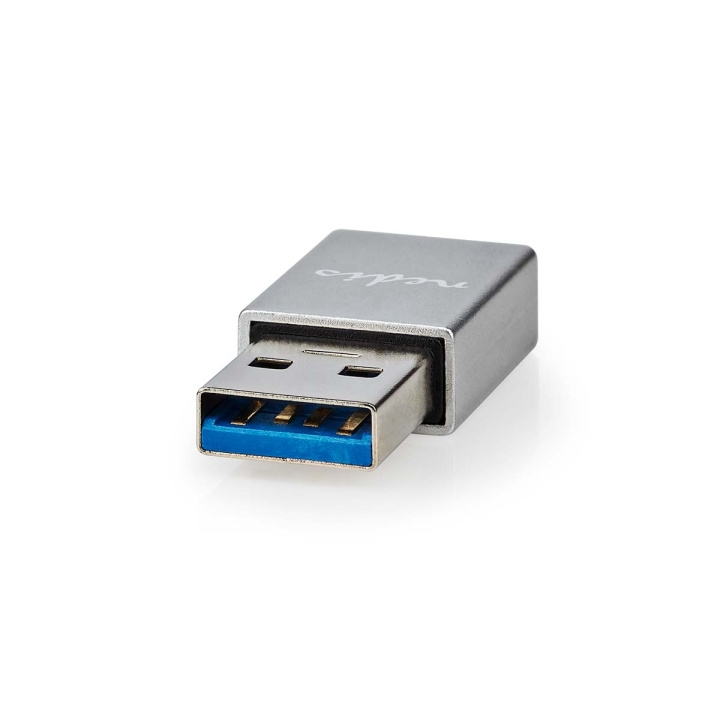 Nedis USB-A Adapter | USB 3.2 Gen 1 | USB-A Han | USB-C™ Hun | 5 Gbps | Runde | Nikkelplateret | Sølv | Cover Box i gruppen COMPUTERTILBEHØR / Kabler og adaptere / USB / USB-A / Adaptere hos TP E-commerce Nordic AB (C66674)