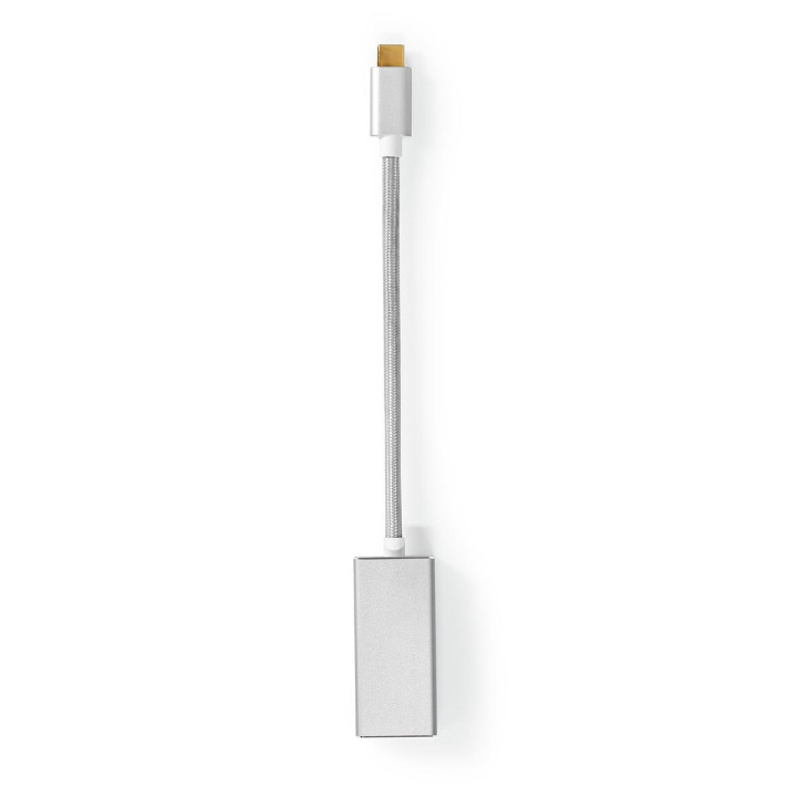 Nedis USB-C™ Adapter | USB 3.2 Gen 1 | USB-C™ Han | DisplayPort Hun | 0.20 m | Runde | Guldplateret | Flettet / Nylon | Sølv | Cover Window Box i gruppen SMARTPHONES & TABLETS / Opladere og kabler / Adaptere hos TP E-commerce Nordic AB (C66675)