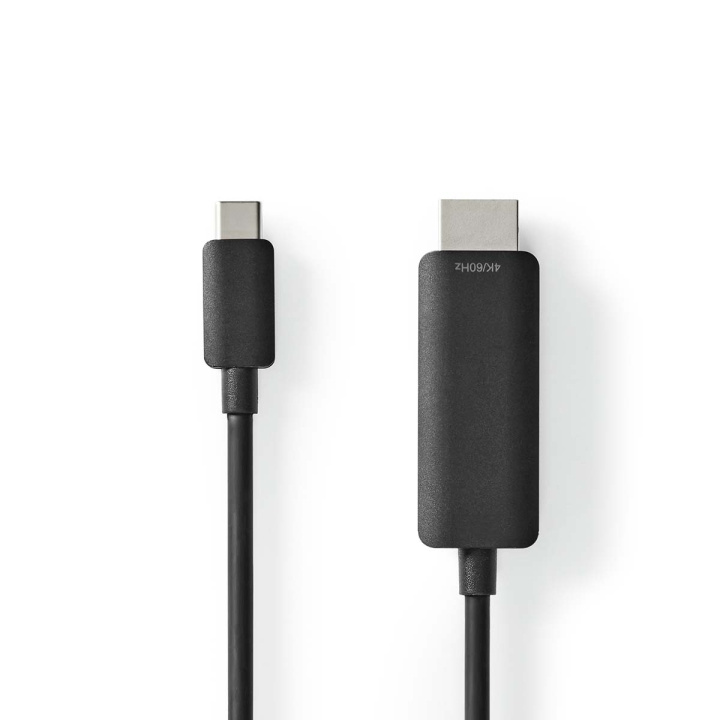 Nedis USB-C™ Adapter | USB 3.2 Gen 1 | USB-C™ Han | HDMI™ Stik | 4K@60Hz | 2.00 m | Runde | Nikkelplateret | PVC | Sort | Label i gruppen COMPUTERTILBEHØR / Kabler og adaptere / USB / USB-C hos TP E-commerce Nordic AB (C66684)