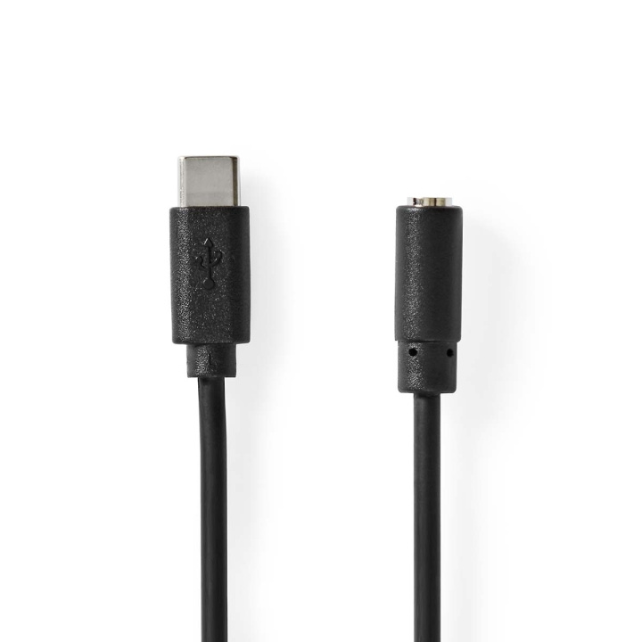 Nedis USB-C™ Adapter | USB 2.0 | USB-C™ Han | 3.5 mm Hunstik | 1.00 m | Runde | Nikkelplateret | PVC | Sort | Label i gruppen COMPUTERTILBEHØR / Kabler og adaptere / USB / USB-C hos TP E-commerce Nordic AB (C66691)