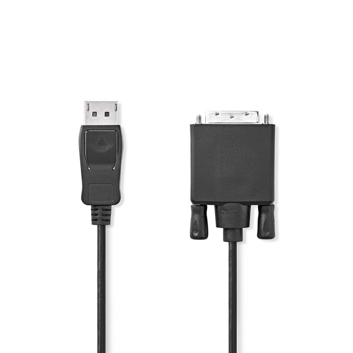 Nedis Displayport kabel | DisplayPort Han | DVI-D 24 + 1-pin han | 1080p | Nikkelplateret | 1.00 m | Runde | PVC | Sort | Label i gruppen COMPUTERTILBEHØR / Kabler og adaptere / DisplayPort / Kabler hos TP E-commerce Nordic AB (C66713)