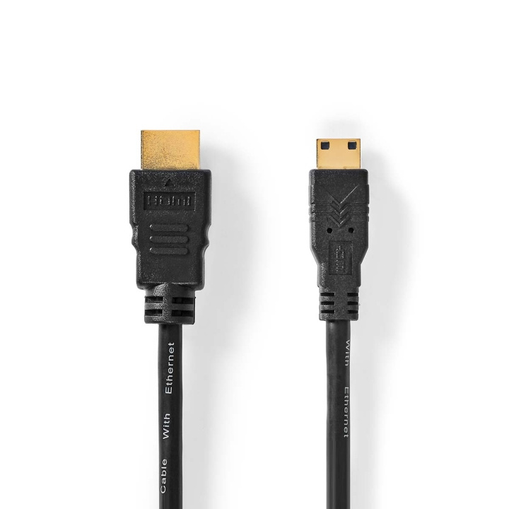 Nedis High Speed ​​HDMI ™ kabel med Ethernet | HDMI™ Stik | HDMI™ Mini-stik | 4K@30Hz | 10.2 Gbps | 1.50 m | Runde | PVC | Sort | Label i gruppen HJEMMEELEKTRONIK / Kabler og adaptere / HDMI / Kabler hos TP E-commerce Nordic AB (C66737)