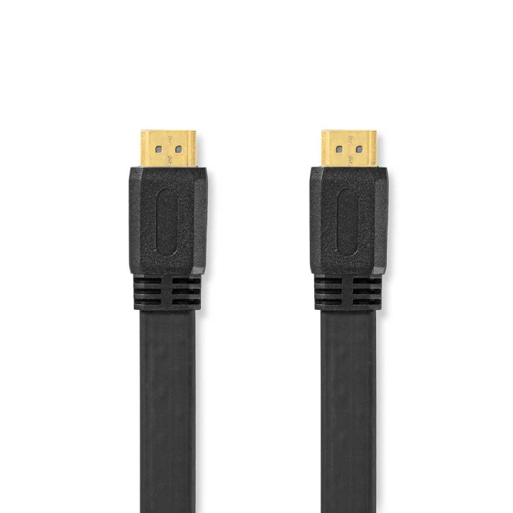 Nedis High Speed ​​HDMI ™ kabel med Ethernet | HDMI™ Stik | HDMI™ Stik | 4K@30Hz | 10.2 Gbps | 2.00 m | Fladt | PVC | Sort | Label i gruppen HJEMMEELEKTRONIK / Kabler og adaptere / HDMI / Kabler hos TP E-commerce Nordic AB (C66740)