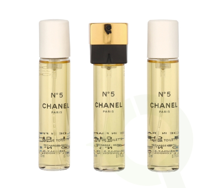 Chanel No 5 Giftset 60 ml 3x Edt Spray Refill 20Ml - Twist and Spray - Purse Spray i gruppen SKØNHED & HELSE / Gaveæske / Gaveæske til hende hos TP E-commerce Nordic AB (C66744)