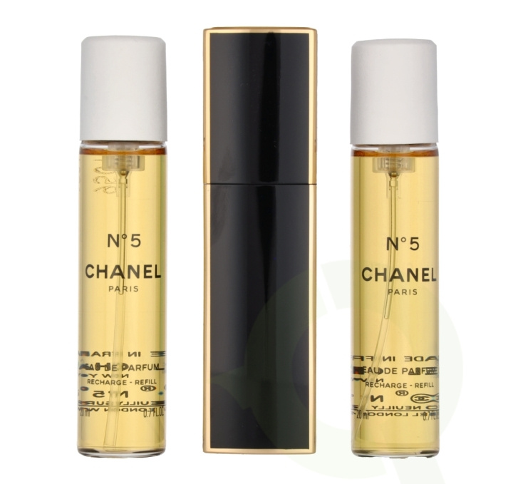 Chanel No 5 Giftset 60 ml 2x Edp Spray Refill 20Ml/1x Edp Spray 20Ml - Twist and Spray i gruppen SKØNHED & HELSE / Gaveæske / Gaveæske til hende hos TP E-commerce Nordic AB (C66745)