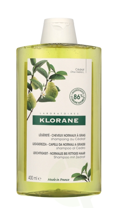 Klorane Purifying Shampoo With Citrus Pulp 400 ml Normal To Oily Hair i gruppen SKØNHED & HELSE / Hår og styling / Hårpleje / Shampoo hos TP E-commerce Nordic AB (C66759)