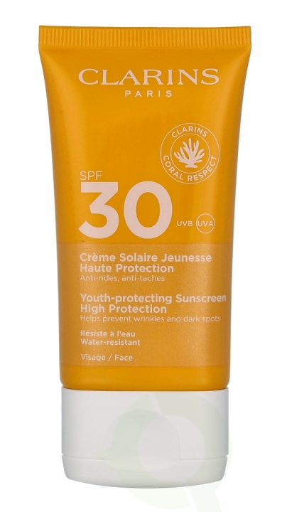 Clarins Youth-protecting Sunscreen SPF30 50 ml i gruppen SKØNHED & HELSE / Hudpleje / Tanning / Solbeskyttelse hos TP E-commerce Nordic AB (C66848)