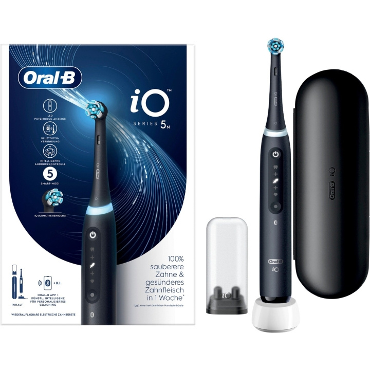 Oral B iO Series 5 (Matt Black) Elektrisk tandbørste i gruppen SKØNHED & HELSE / Oral pleje / Elektriske tandbørster hos TP E-commerce Nordic AB (C66955)