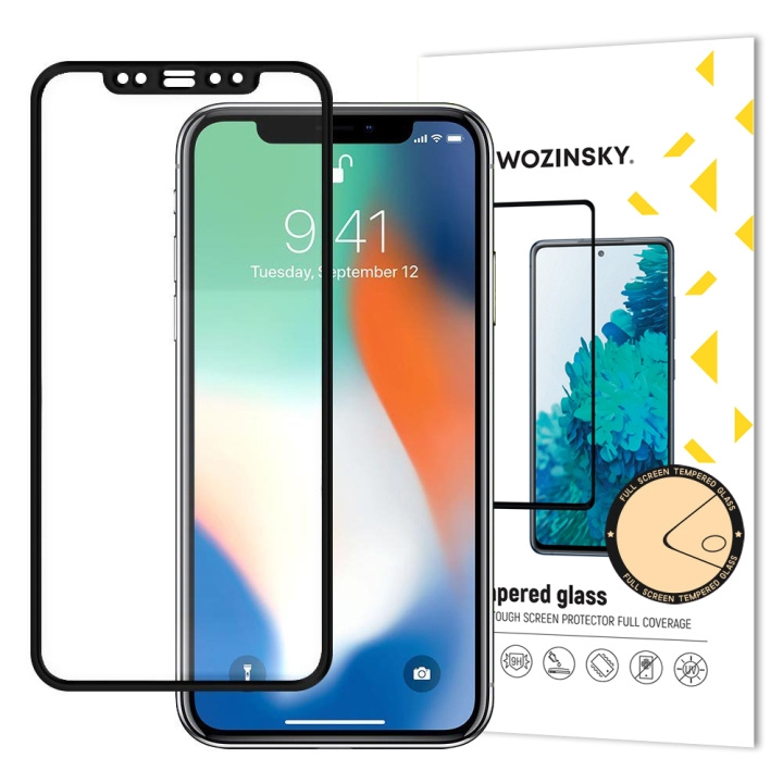 Wozinsky Skærmbeskytter 9H sort Apple iPhone 12/12 Pro i gruppen SMARTPHONES & TABLETS / Mobil Beskyttelse / Apple / iPhone 12 Pro hos TP E-commerce Nordic AB (C66965)