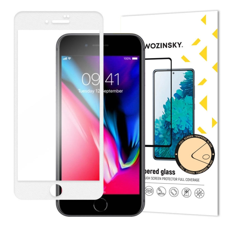 Wozinsky Skærmbeskytter 9H Transparent Apple iPhone 7 / iPhone 8 / iPhone SE 2020 White i gruppen SMARTPHONES & TABLETS / Mobil Beskyttelse / Apple / iPhone 8 hos TP E-commerce Nordic AB (C66972)