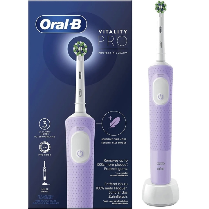 Oral B Vitality Pro Violet elektrisk tandbørste i gruppen SKØNHED & HELSE / Oral pleje / Elektriske tandbørster hos TP E-commerce Nordic AB (C67005)