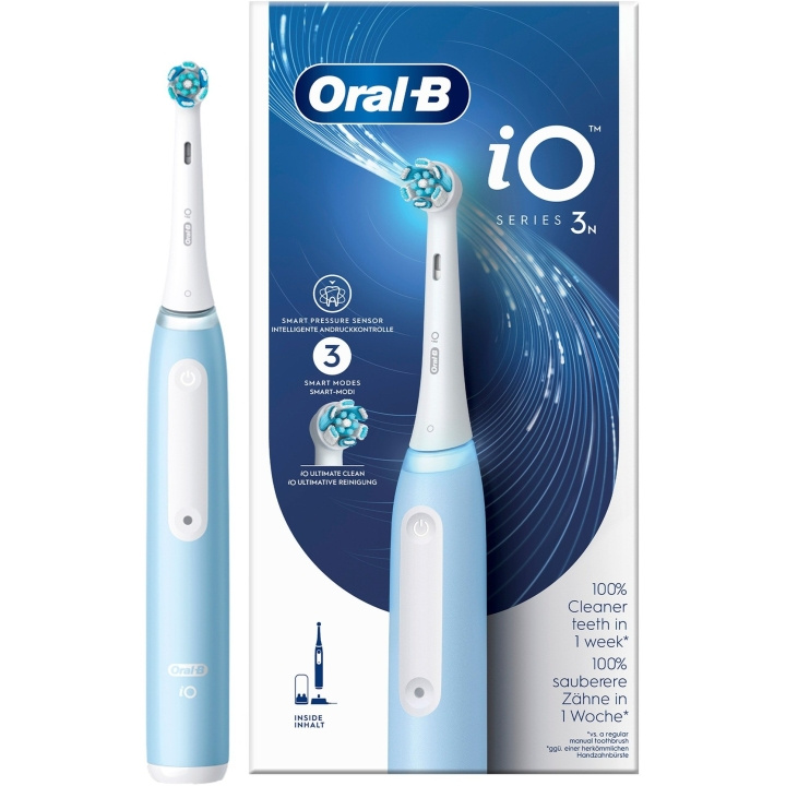 Oral B iO Series 3n Ice Blue elektrisk tandbørste i gruppen SKØNHED & HELSE / Oral pleje / Elektriske tandbørster hos TP E-commerce Nordic AB (C67007)