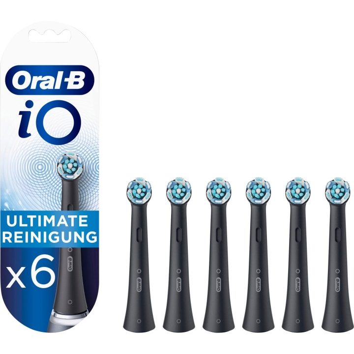 Oral B iO Ultimate Clean Brush tips Sort, 6 stk. Ekstra tandbørstehoveder i gruppen SKØNHED & HELSE / Oral pleje / Tilbehør til elektriske tandbørster hos TP E-commerce Nordic AB (C67041)