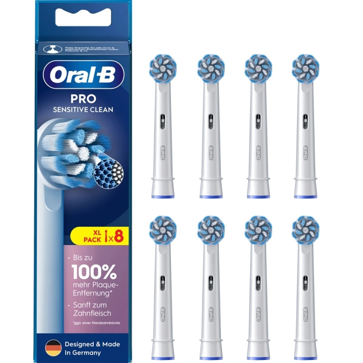 Oral B Replacement Brush Heads Pro Sensitive Clean 8-Pack i gruppen SKØNHED & HELSE / Oral pleje / Tilbehør til elektriske tandbørster hos TP E-commerce Nordic AB (C67048)