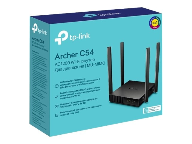 TP-Link Archer C54 Trådløs router Desktop i gruppen COMPUTERTILBEHØR / Netværk / Routere hos TP E-commerce Nordic AB (C67211)