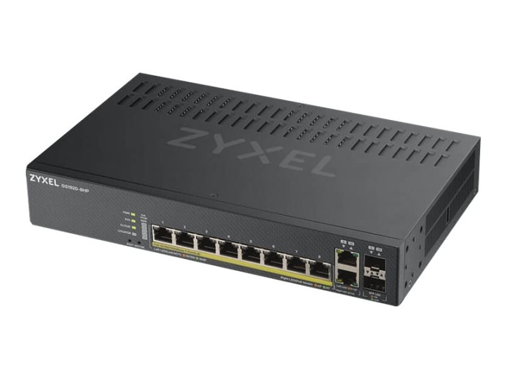 ZyXEL GS1920-8HPv2 Switch 8-porte Gigabit PoE+ i gruppen COMPUTERTILBEHØR / Netværk / Switches / 10/100/1000Mbps hos TP E-commerce Nordic AB (C67296)