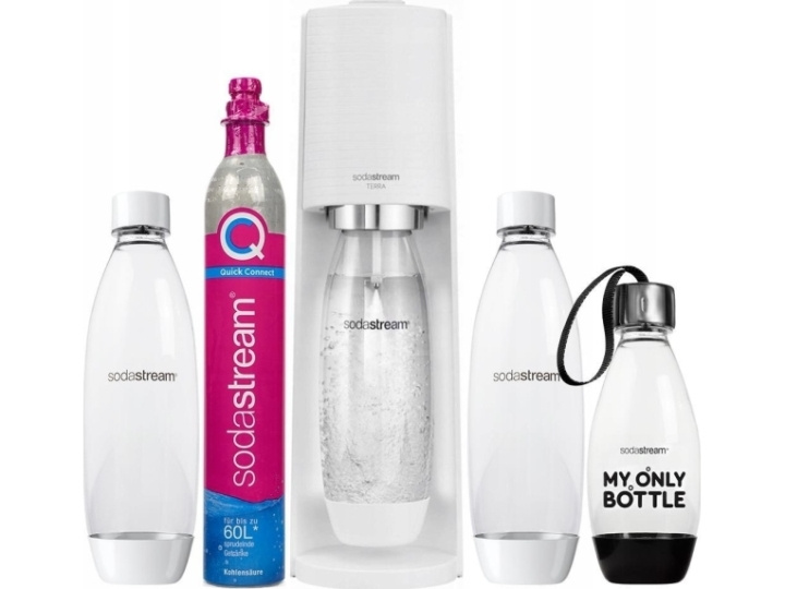 SodaStream Terra Hvid Værdipakke Med 3 Flasker i gruppen HJEM, HUS & HAVE / Husholdningsapparater / Vand & Juice / Kulsyremaskiner / Kulsyremaskiner hos TP E-commerce Nordic AB (C67343)