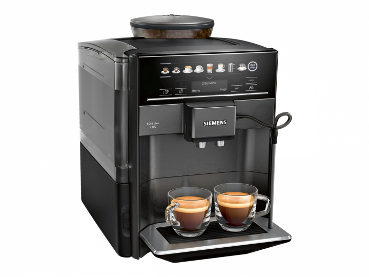 Siemens EQ.6 plus s100 TE651319RW Automatisk kaffemaskine Sort i gruppen HJEM, HUS & HAVE / Husholdningsapparater / Kaffe og espresso / Espressomaskiner hos TP E-commerce Nordic AB (C67369)