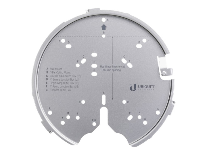 Ubiquiti UniFi Professional Mounting System U-PRO-MP Trådløst adgangspunkt-monteringssæt Sølv i gruppen HJEM, HUS & HAVE / Smart hjem hos TP E-commerce Nordic AB (C67421)