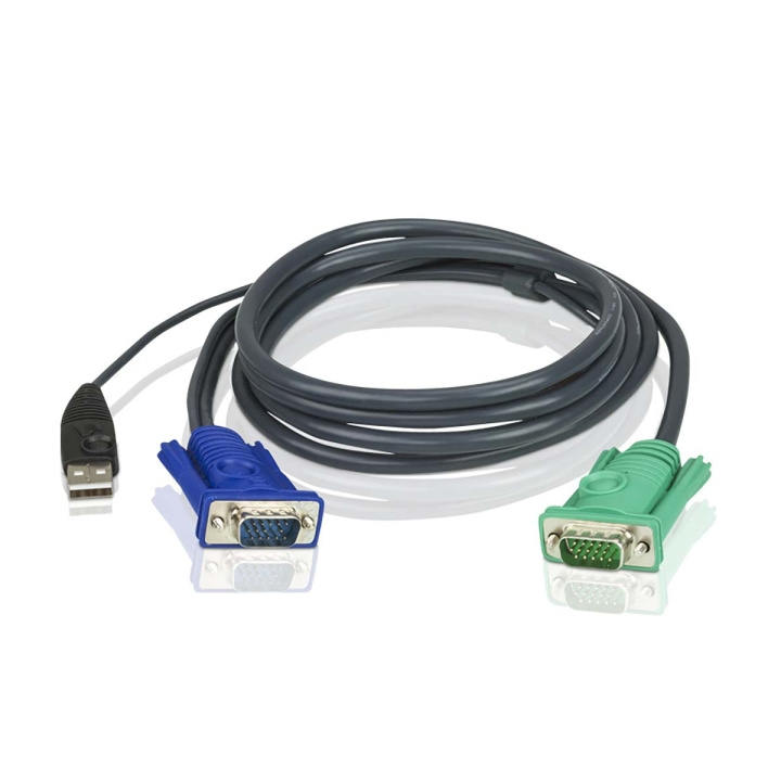 ATEN Kvm Kabel VGA Han / USB A Han - Aten SPHD15-G 1.8 m i gruppen COMPUTERTILBEHØR / Kabler og adaptere / VGA / Adaptere hos TP E-commerce Nordic AB (C67480)