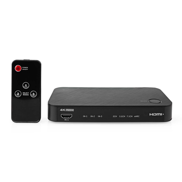 Nedis Digital Audio Converter | 1-veje | Tilslutninger indgang: DC strøm / 3x HDMI ™ -indgang | Tilslutninger udgang: 1x 3.5 mm / 1x TosLink / 2x HDMI™ Output | Automatisk / Trykknap | Antracit i gruppen HJEMMEELEKTRONIK / Kabler og adaptere / Audio Digital hos TP E-commerce Nordic AB (C67491)