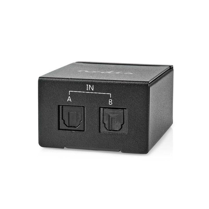 Nedis Digital Audio Switch | 1-veje | Tilslutninger indgang: DC strøm / 2x TosLink | Tilslutninger udgang: TosLink Hun | Manual / Switch | Metal | Sort i gruppen HJEMMEELEKTRONIK / Kabler og adaptere / Audio Digital hos TP E-commerce Nordic AB (C67494)